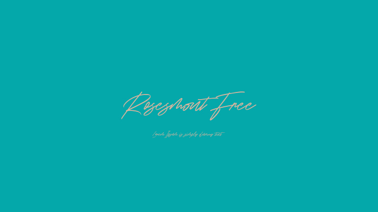 Rosesmont Free Font