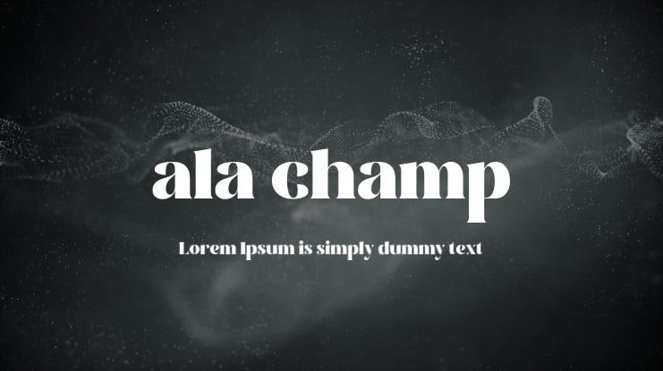 ala champ Font