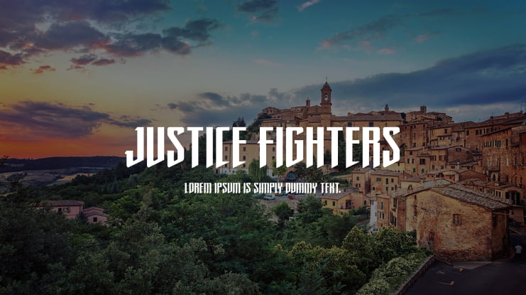 Justice Fighters Font Family