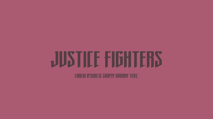 Justice Fighters Font Family
