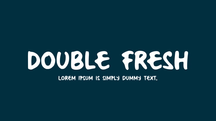 Double Fresh Font