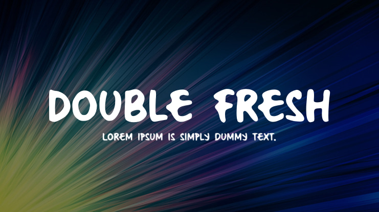 Double Fresh Font
