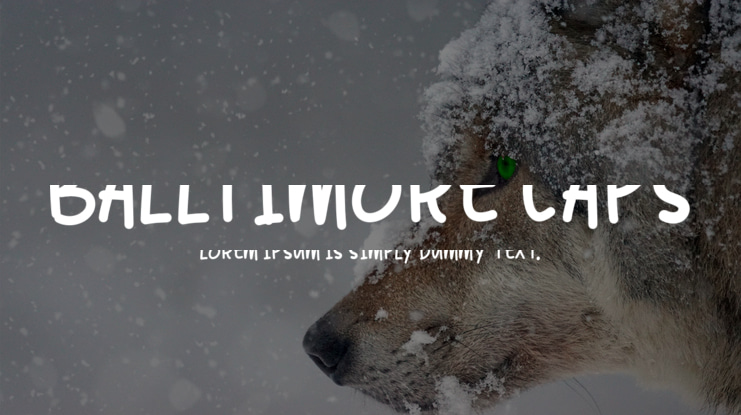 Balltimore Caps Font Family