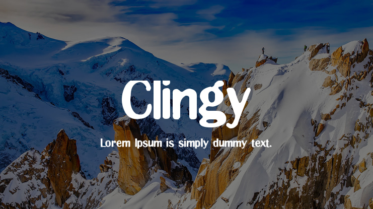 Clingy Font
