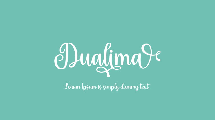 Dualima Font