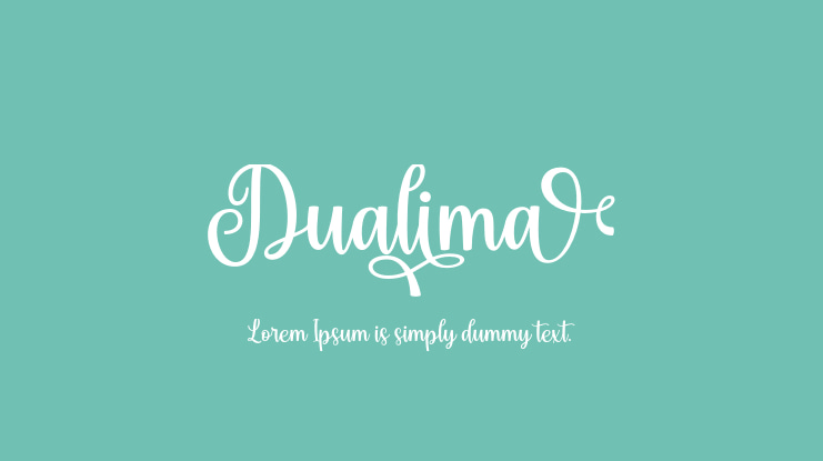 Dualima Font