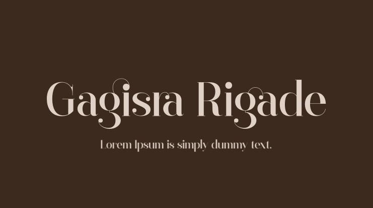 Gagisra Rigade Font