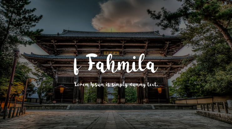 f Fahmila Font