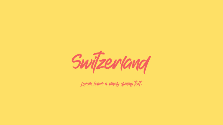 Switzerland Font