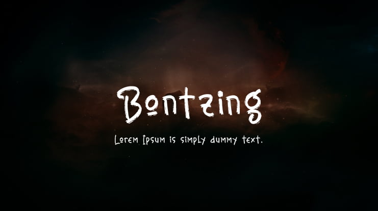 Bontzing Font