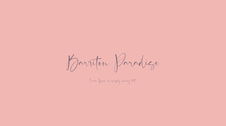 Barriton Paradise Font