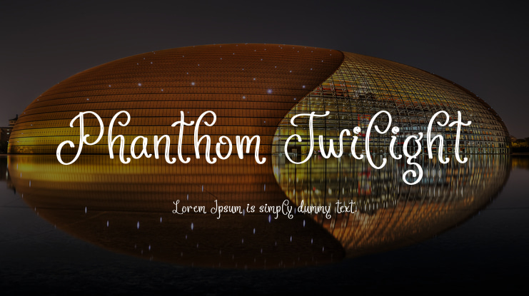 Phanthom Twilight Font