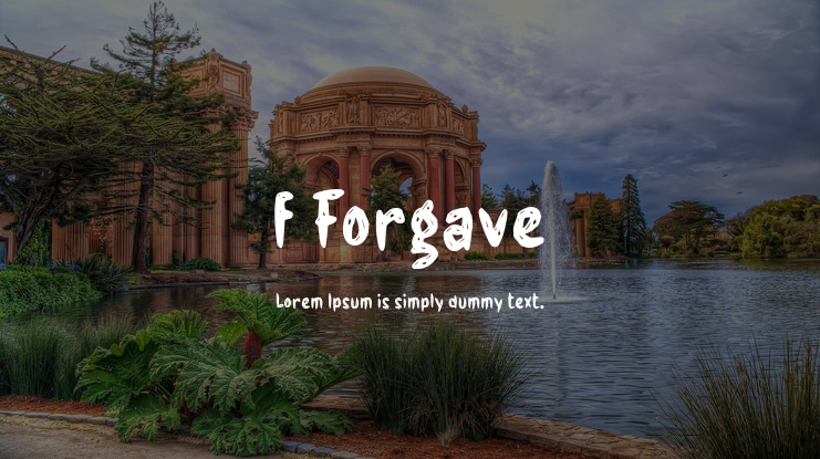 f Forgave Font