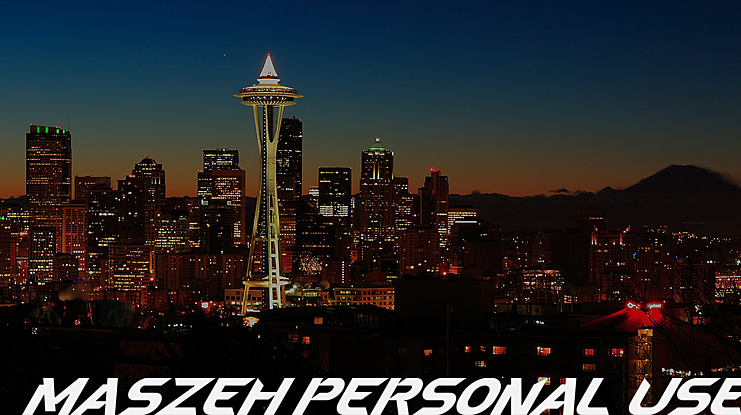 Maszeh Personal Use Font