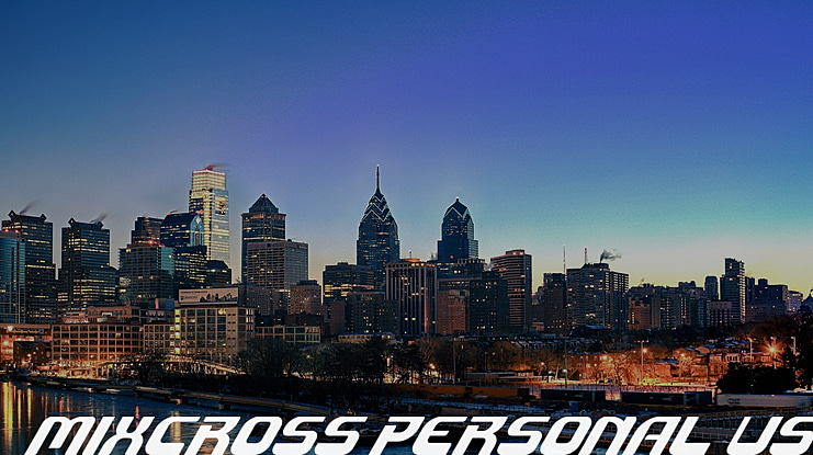 Mixcross Personal Use Font