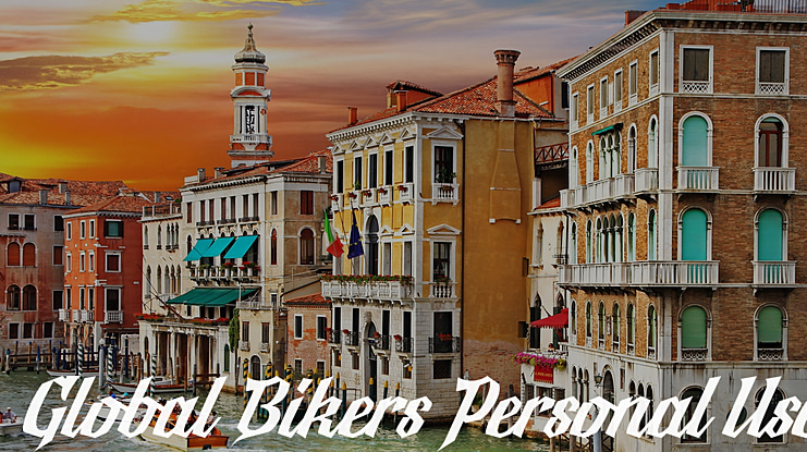 Global Bikers Personal Use Font