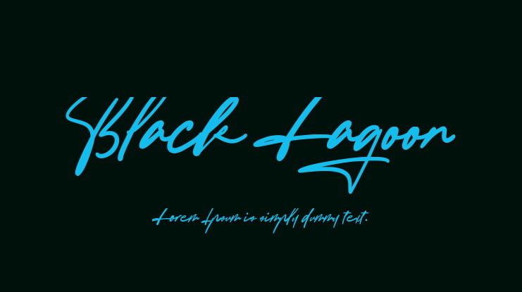 Black Lagoon Font