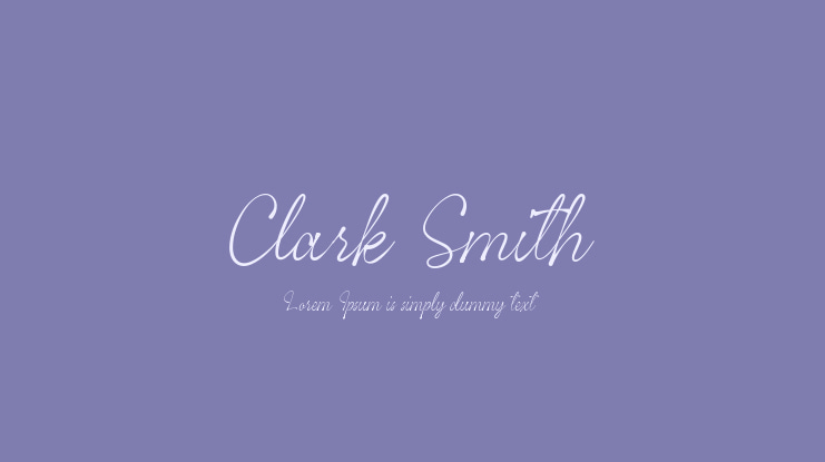 Clark Smith Font