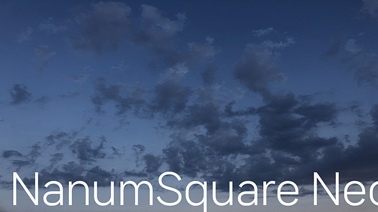 NanumSquare Neo Font Family