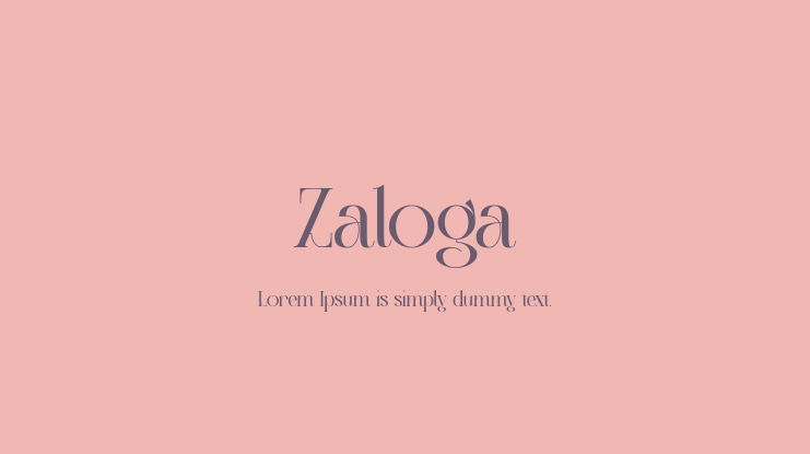 Zaloga Font