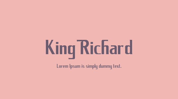 King Richard Font Family
