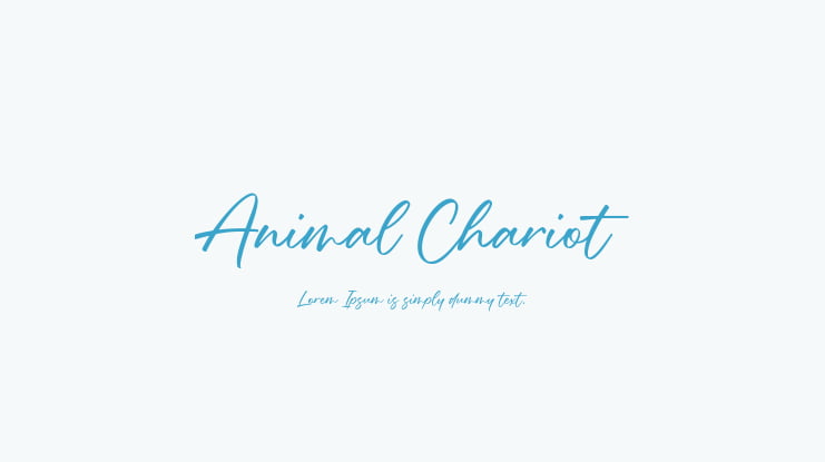 Animal Chariot Font