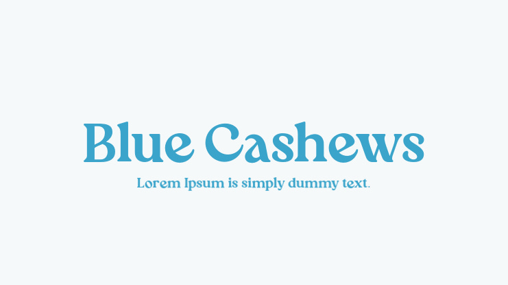 Blue Cashews Font
