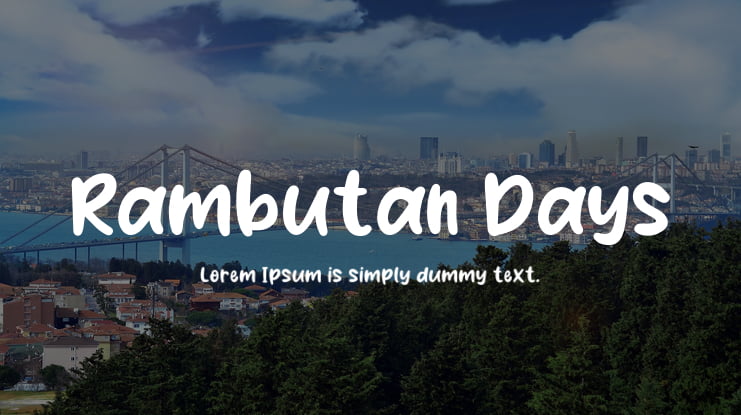 Rambutan Days Font