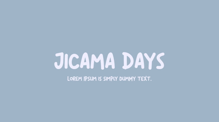Jicama Days Font