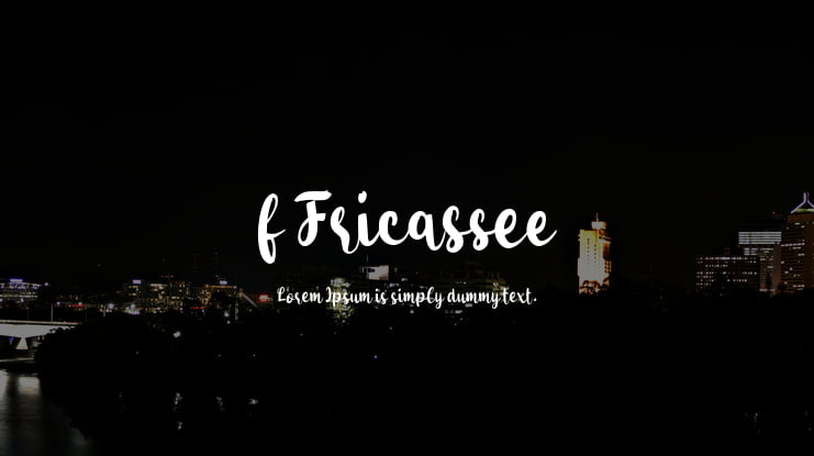 f Fricassee Font