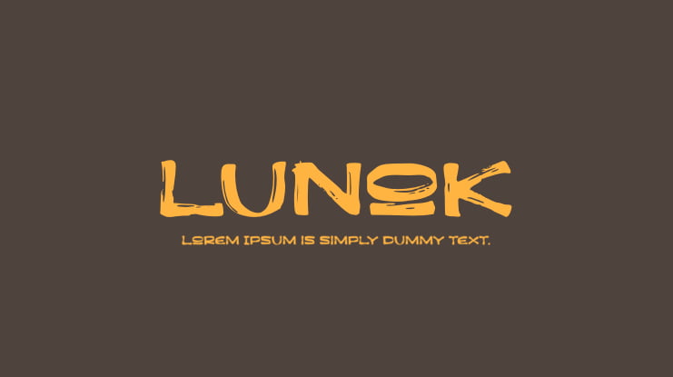 Lunok Font