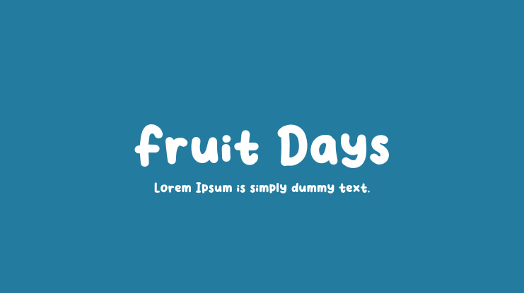 Fruit Days Font