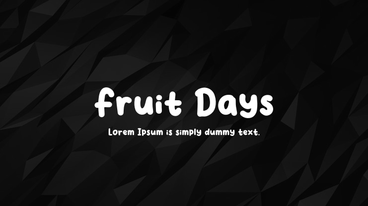 Fruit Days Font