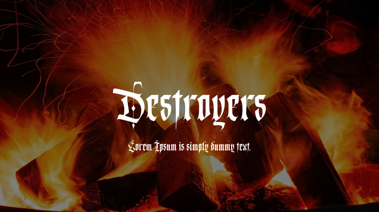Destroyers Font