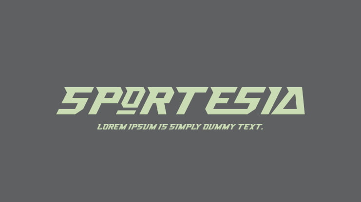 Sportesia Font