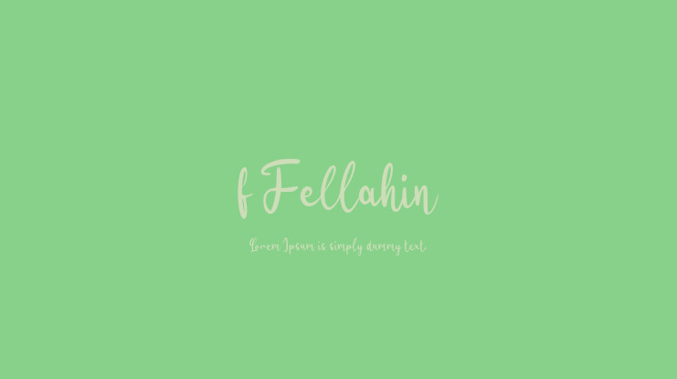 f Fellahin Font