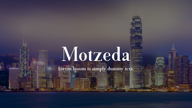 Motzeda Font Family