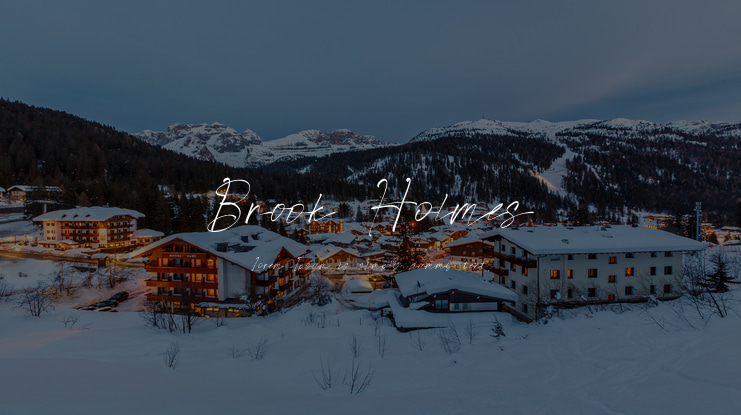 Brook Holmes Font