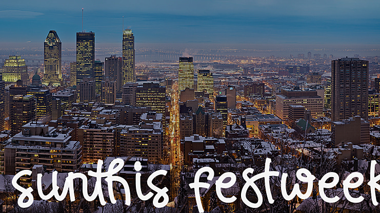 sunthis festweek Font