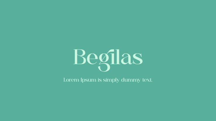 Begilas Font