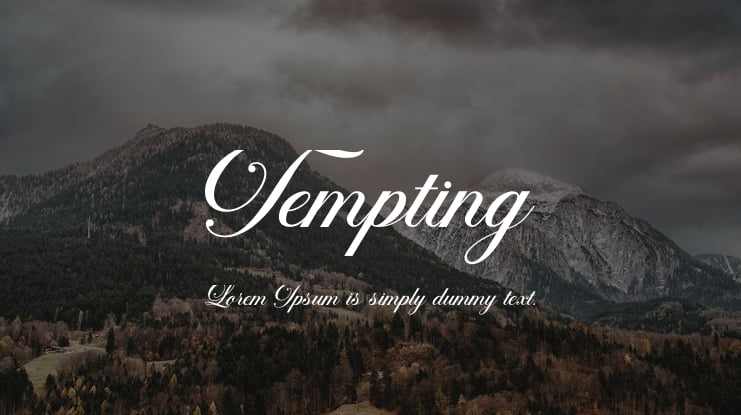 Tempting Font
