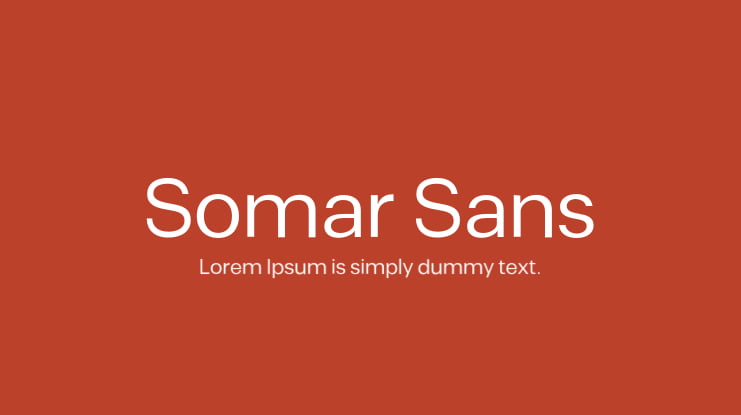 Somar Sans Font Family