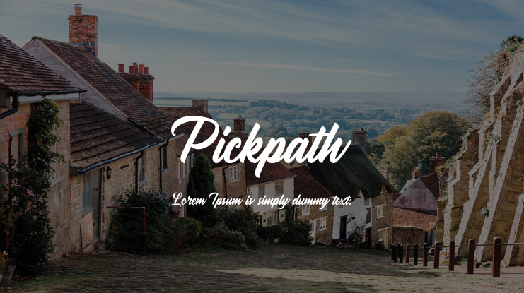 Pickpath Font