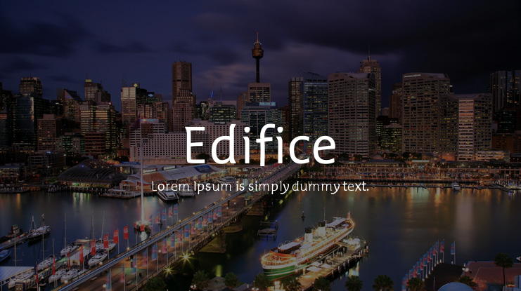 Edifice Font Family