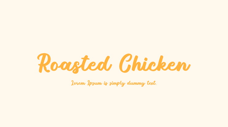 Roasted Chicken Font