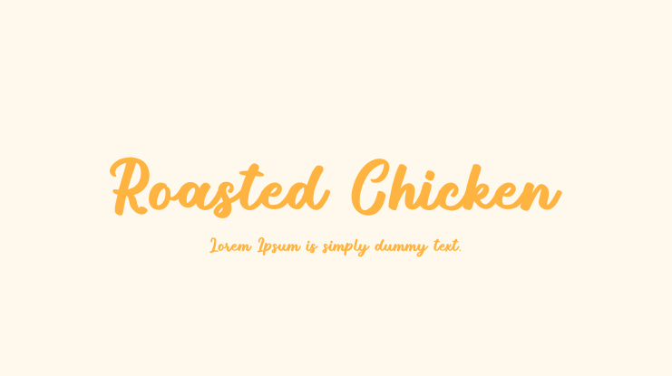 Roasted Chicken Font
