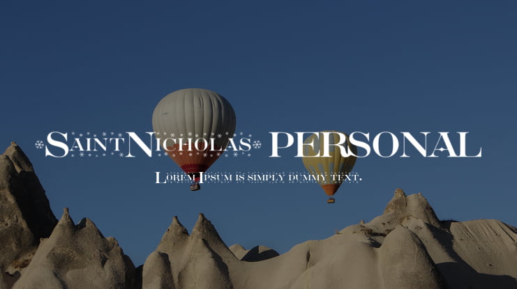 Saint Nicholas PERSONAL Font