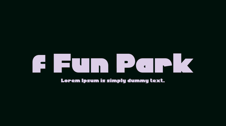 f Fun Park Font