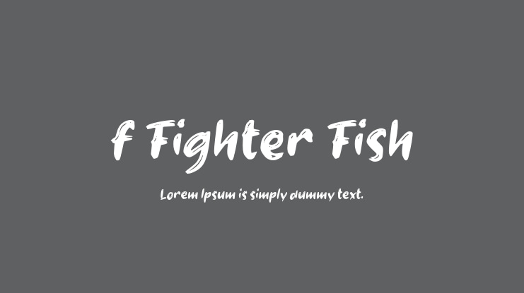 f Fighter Fish Font