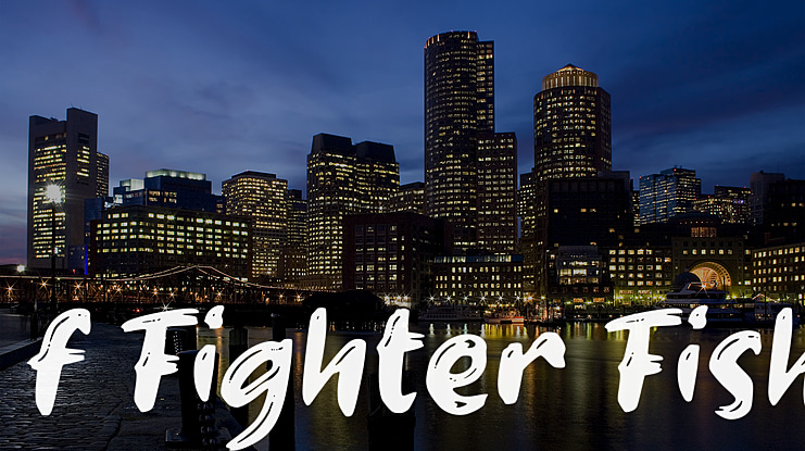f Fighter Fish Font